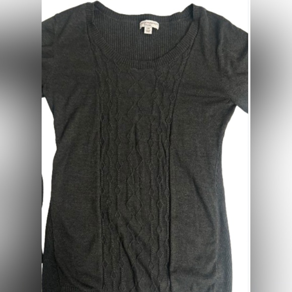 Liz Lange Gray Maternity Sweater, Size Large - Picture 5 of 8